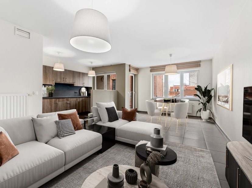 Cet appartement moderne à Izegem est le choix parfait pour ceux qui recherchent un appartement spacieux et bien situé. L'appartement est situé dans un