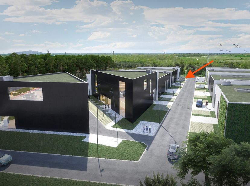 Binnen een verzorgde en dynamische KMO-site bieden wij deze splinternieuwe bedrijfsunit van 144 m² te aan. Dankzij de moderne uitstraling, praktische