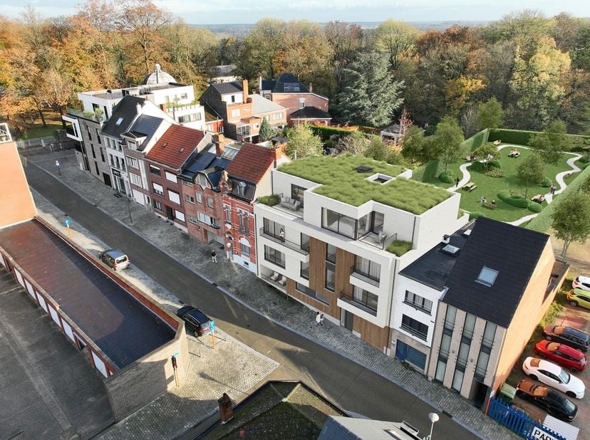 Residentie "Basiliek", bestaande uit 6 ruime en lichtrijke nieuwbouwappartementen, is uitstekend gelegen in het hart van Scherpenheuvel, op wandelafst