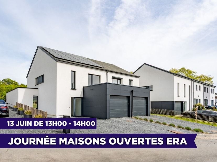 [[ CE BIEN PARTICIPE À LA JOURNÉE MAISONS OUVERTES ERA LE 13/6 DE 13:00 À 14:00 ]] ERA B-LUX vous propose cette maison contemporaine 3 chambres située