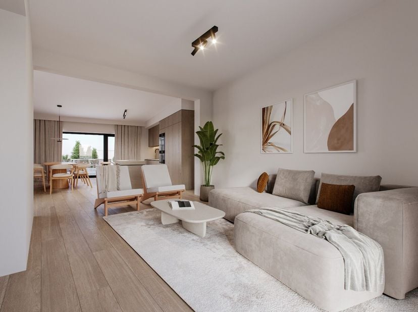 In een volledig gerenoveerd gebouw aan de residentiële Kardinaal Mercierlaan in Heverlee bevindt zich dit ruime en lichtrijke 3-slaapkamerappartement.