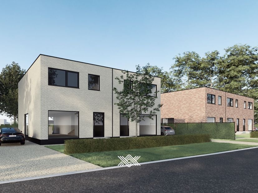 Deze nieuwbouwwoning, met drie slaapkamers en een bewoonbare oppervlakte van 144 m², bevindt zich op een zonnig perceel van 528,21 m² in de Biebuyckst