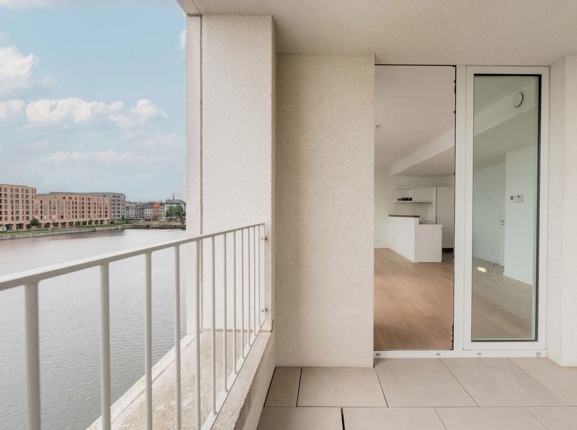 Ontdek dit prachtige appartement met 1 slaapkamer, ideaal gelegen vlak bij het MAS en met een uitzonderlijk zicht op het water. Dankzij deze unieke li