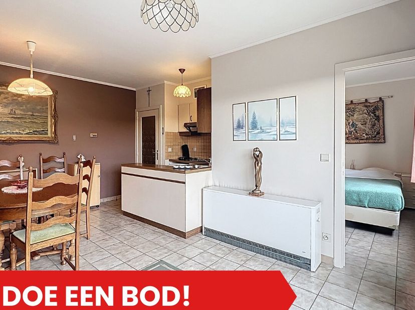 Cet appartement agréable et bien aménagé d'une chambre est situé au deuxième étage de la résidence calme Concorde, située à côté de la zone naturelle
