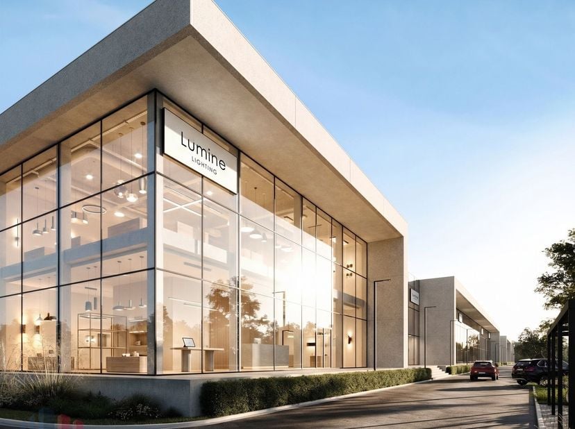Showroom d’une superficie totale de 753 m² avec une mezzanine de 511 m², situé le long de la célèbre Woluwelaan à Vilvoorde/Machelen. Grâce aux grande