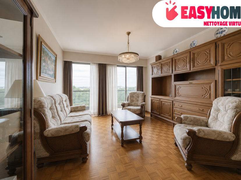 Easyhome biedt u dit appartement met 2 slaapkamers aan, ideaal gelegen aan de Jules Bordetlaan 68 te 1140 Evere, op de 6e verdieping aan de achterzijd