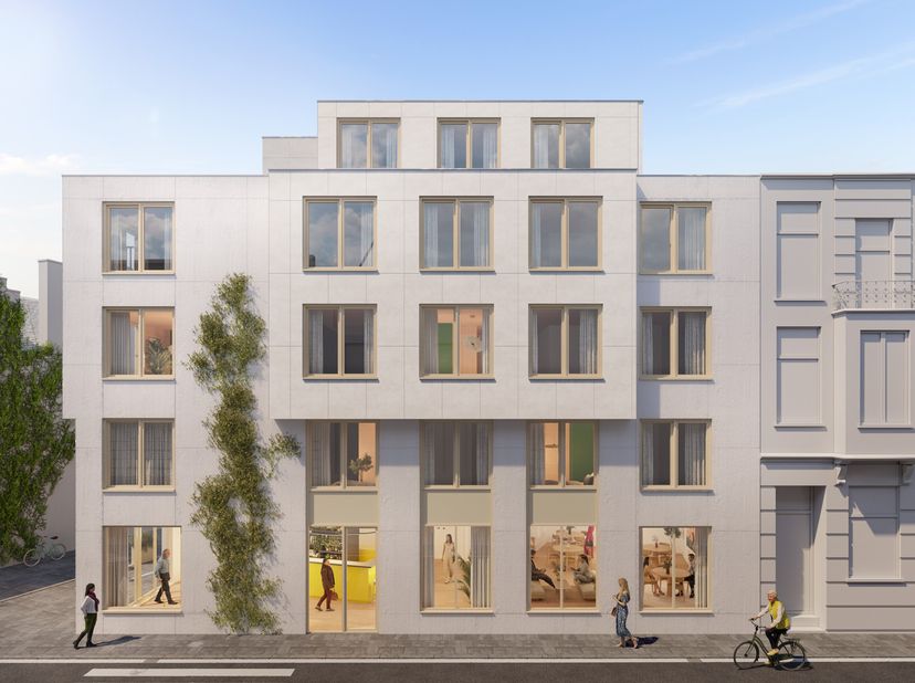 Nieuwbouwstudio's in historisch centrum Gent<br />
<br />
	Uitbating door Shape Group<br />
	€ 1.300/maand vaste huurinkomsten&amp;nbsp;<br />
	4,16% nett