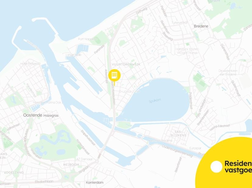Gelijkvloers 2-slaapkamerappartement gelegen op de vuurtorenwijk met het openbaar vervoer zoals tram en bus op wandelafstand alsook de spuikom en dive