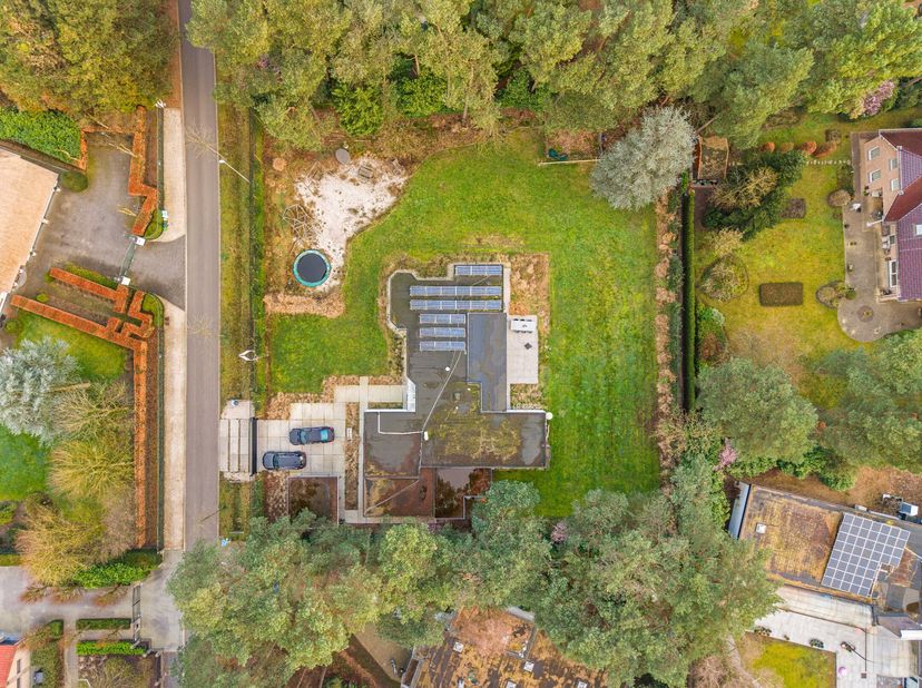 Dans le quartier résidentiel de villas de Grote Heide à Pelt se trouve cette charmante maison de plain-pied sur un terrain de 2 471 m². Grâce à sa lum