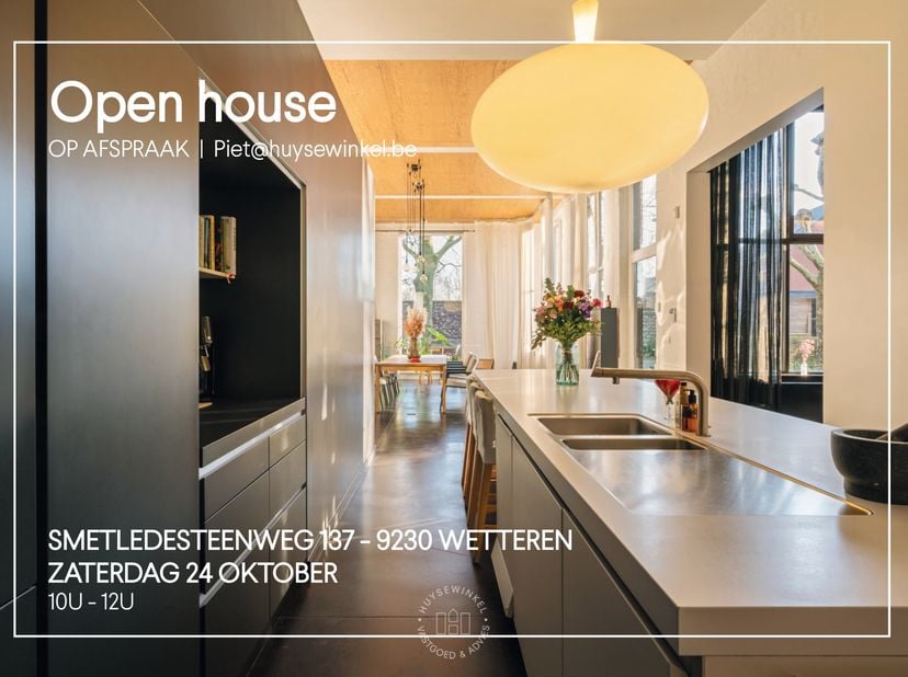 Huis te koop in Smetledesteenweg 137,
                    9230 Wetteren