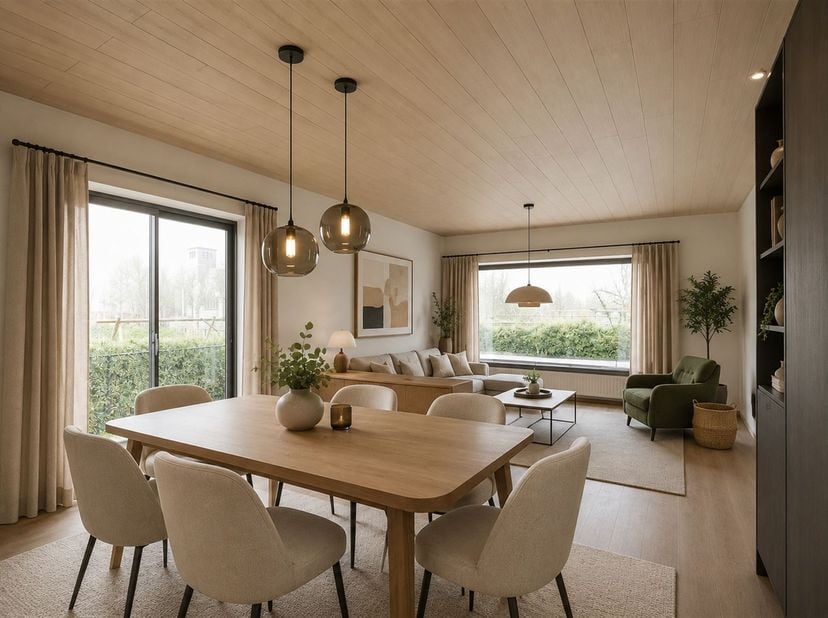Te renoveren gezinswoning met 4 slaapkamers gelegen in een rustige woonomgeving<br />
<br />
Omgeving:<br />
+ Gelegen in een groene omgeving met l