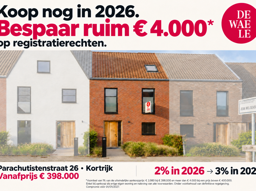 Huis te koop in Parachutistenstraat 26,
                    8500 Kortrijk