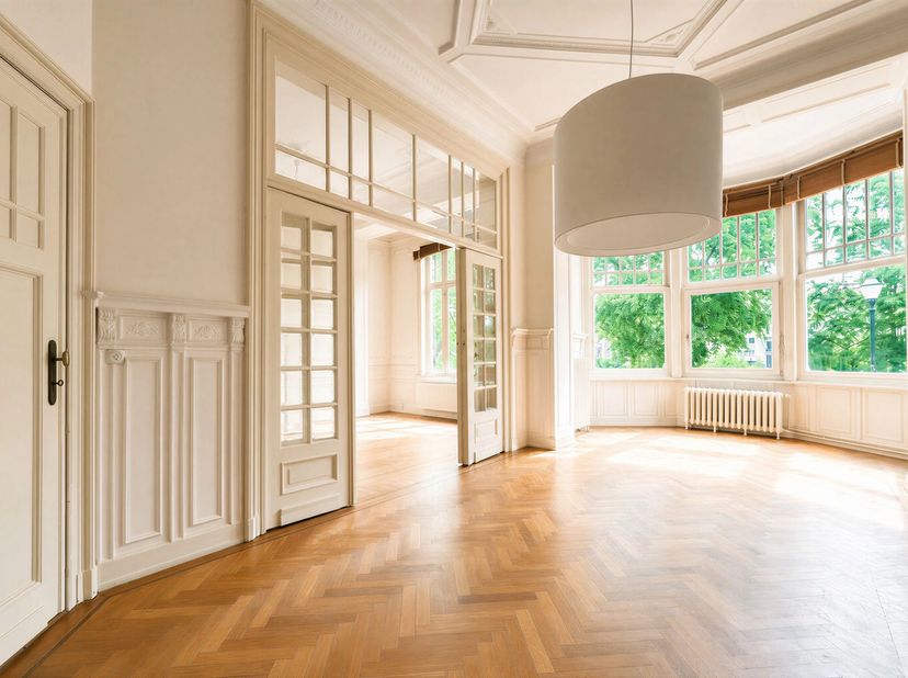 Gelegen in de zeer gewilde wijk van de Ixelles-meertjes, elegant herenhuis, gebouwd door architect Ernest Delune, met een oppervlakte van ± 520 m² bru