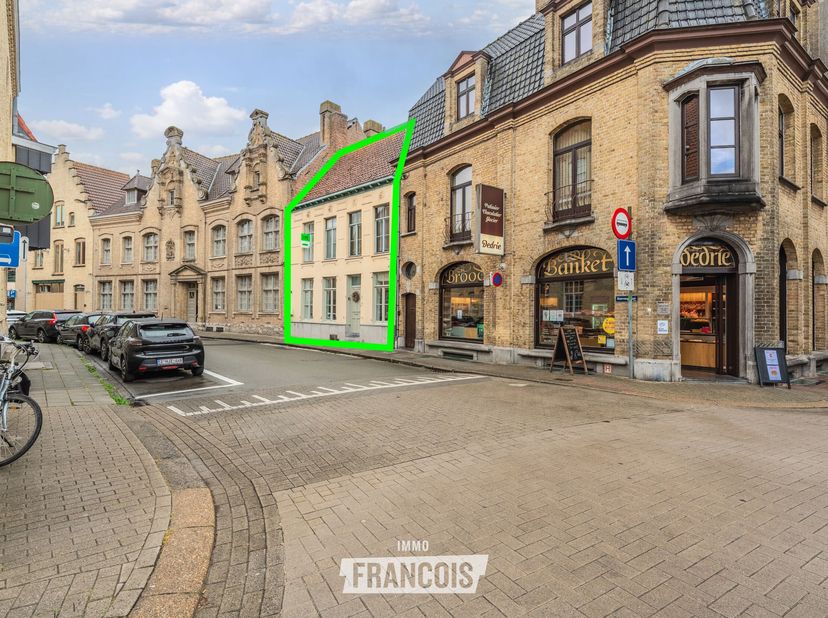 Située dans la Boterweegschaalstraat, en plein centre de Veurne, voici cette spacieuse et élégante maison de maître. Avec sa généreuse surface habitab