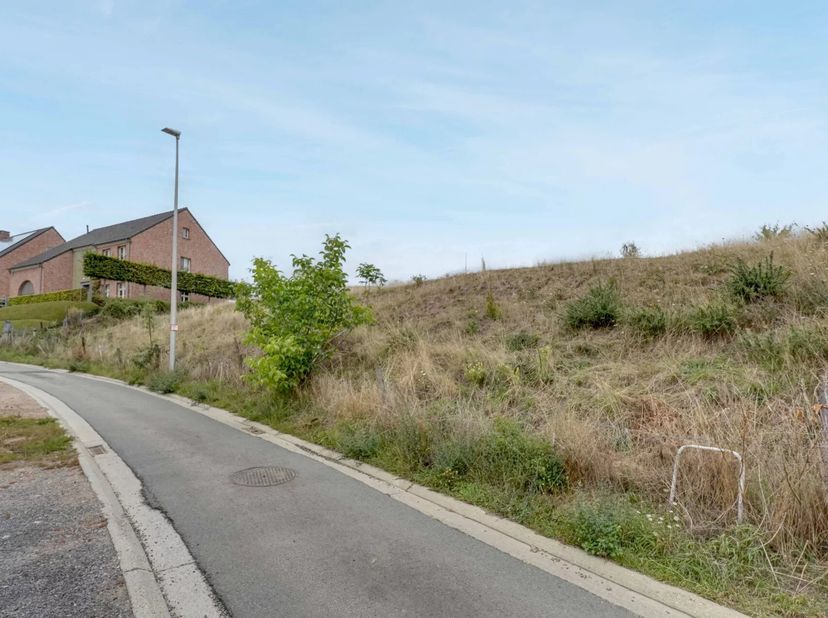 Deze ruime grond ligt in de rustige Pluimerssteeg in het landelijke Groot-Gelmen. De bouwgrond is 8a 92ca groot en ligt op een talud. De verkavelingsv