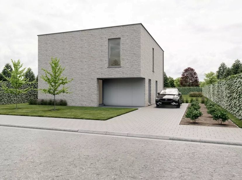 Energiezuinige nieuwbouwwoning met 3 slpks op een perceel van 14a 53ca, rustig gelegen in een residentiële woonwijk, met een vlotte verbinding naar om