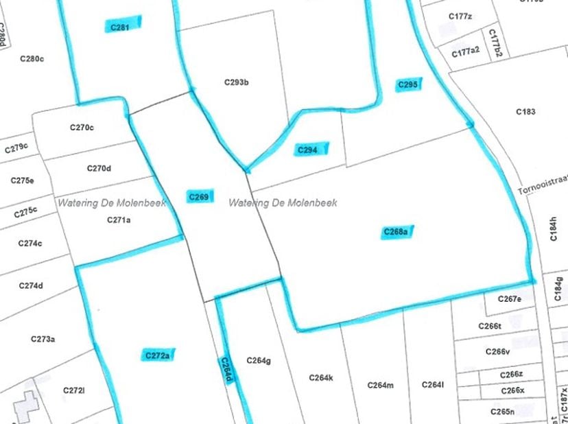 PARCELLES DE TERRAINS<br />
<br />
Parcelles de terrain situées à Holsbeek, rue Bergestraat, enregistrées au cadastre sous les numéros C 295 P0000, 29