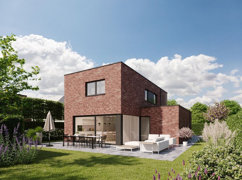 In een rustige, residentiële buurt verrijst deze moderne BEN-woning (E-peil 20) met een bewoonbare oppervlakte van ca. 172 m² op een perceel van 492 m