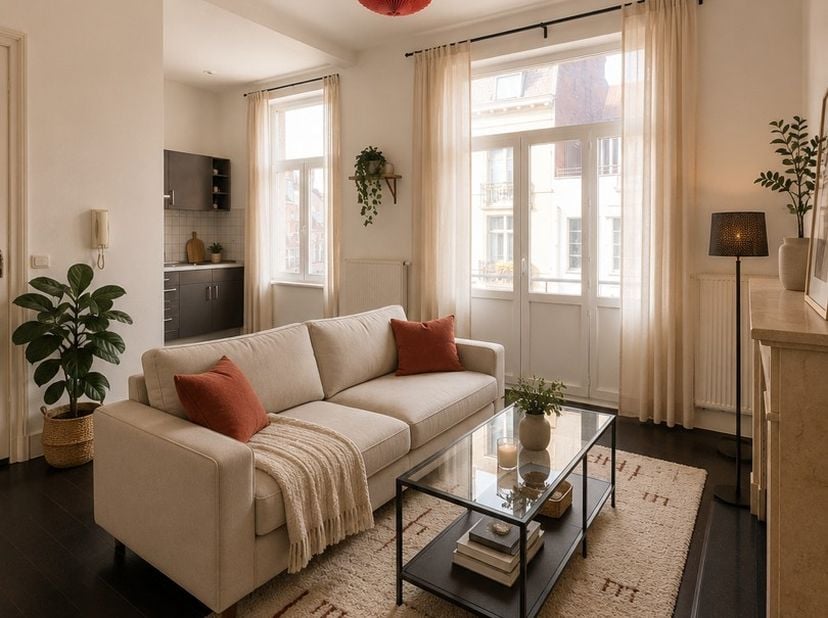 Gelegen in het hart van Ixelles, in de gegeerde Sint-Bonifaaswijk, bekend om zijn levendige sfeer, trendy cafés, restaurants en uitstekende verbinding