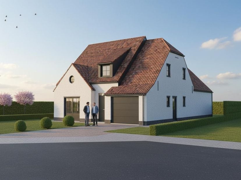 Nieuw te bouwen open bebouwing te Berlare<br />
Voorbeeldwoning: Indeling volledig naar keuze.<br />
<br />
Onze woningen worden gebouwd met kwalitati