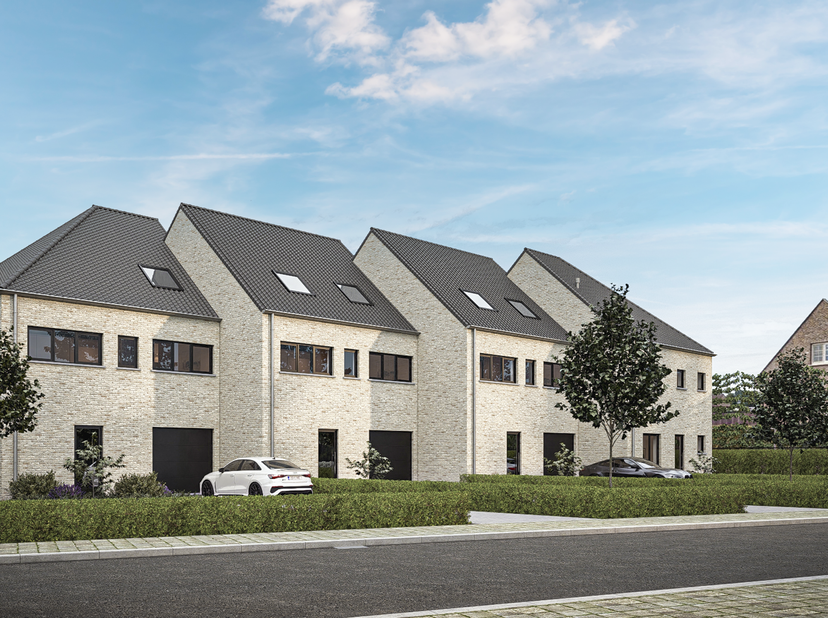 In het landelijke Drieslinter bevindt zich deze halfopen nieuwbouwwoning, rustig gelegen in de dorpskern en met een mooi uitzicht op de achterliggende
