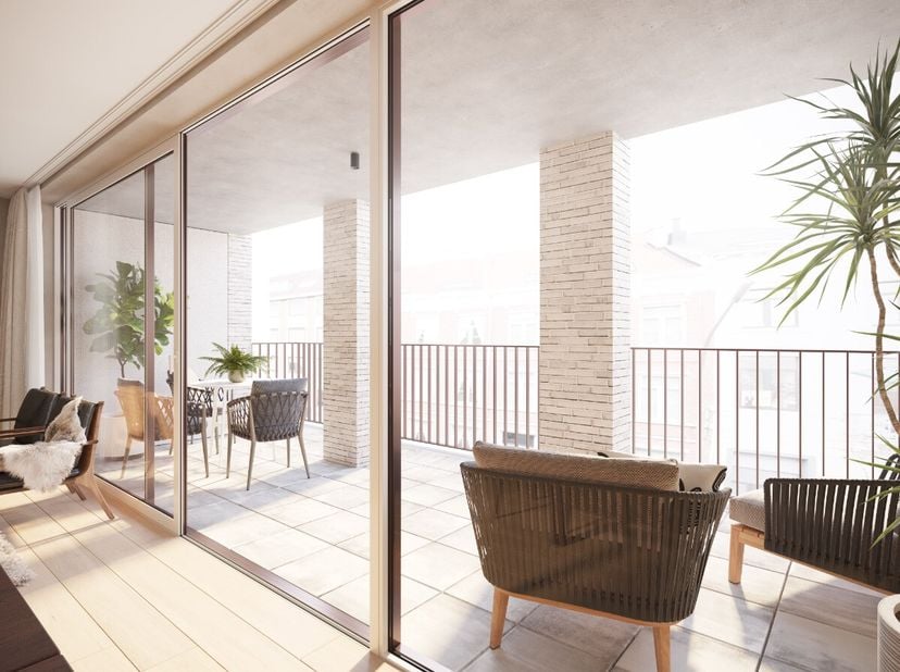 Sint-Idesbald: nieuwbouwappartement met ruim zonneterras te koop in het centrum! Ontdek dit appartement van het prestigieuze nieuwbouwproject Strandzi