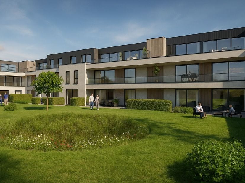 Droom je van een stijlvolle, energiezuinige woonst op een toplocatie? Ontdek  't Vrije, een gloednieuw woonproject in het centrum van Moorsele, waar c