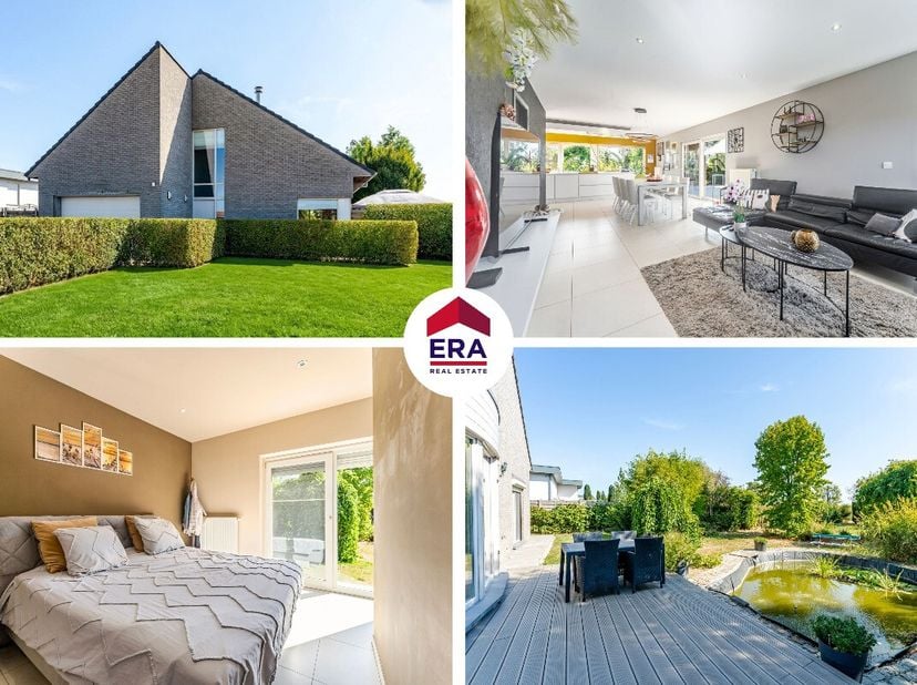 RUIME EN ENERGIEZUINIGE WONING MET 5 SLAAPKAMERS EN GARAGE OP PERCEEL VAN 1.652 M²Deze ruime en energiezuinige woning in Zwevezele biedt met 5 slaapka