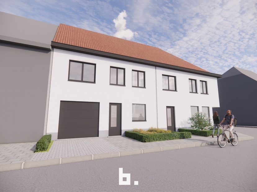 In het centrum van Eernegem bevindt zich deze gerenoveerde hoekwoning. Indeling is als volgt: BENEDENVERDIEPING: Inkomhal met gastentoilet, inpandige