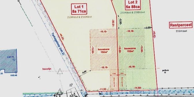 Grond te koop in Tiensebaan Rechts v 42 bus lot 1, 3461 Molenbeek-Wersbeek