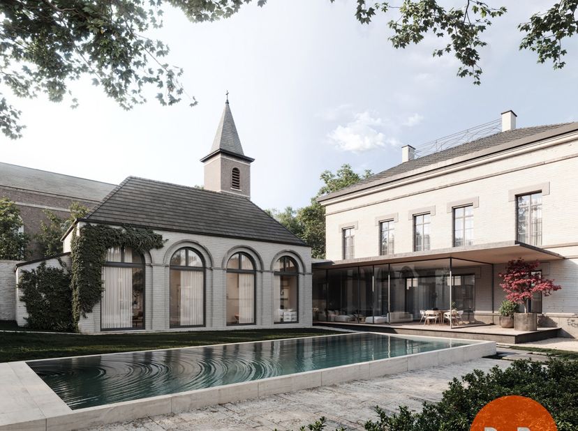 ERPE-MERE –Exclusieve herenwoning met praktijkmogelijkheden <br />
Pal in het centrum van Erpe-Mere, op een uitzonderlijke hoeklocatie naast de kerk,