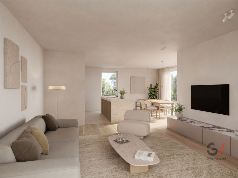 Ontdek dit moderne nieuwbouwappartement op de eerste verdieping in het hart van Tildonk.<br />
<br />
De aangename en lichtrijke leefruimte sluit pe