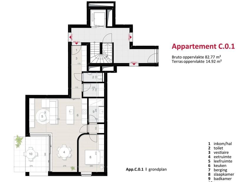 Appartement te koop in Bert Leysenlaan 21,
                    2490 Balen