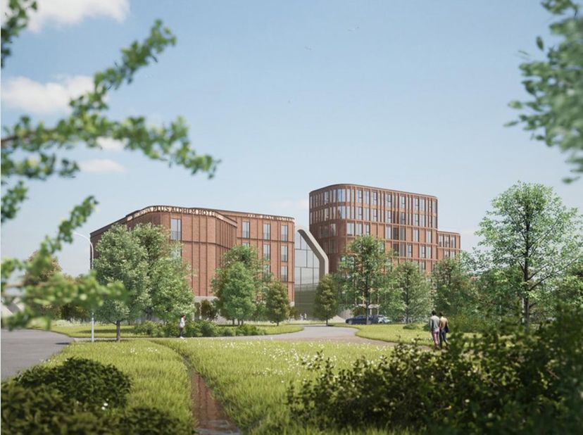 ANTWERPSE KEMPEN (30 min van centrum Antwerpen): Gemengd project hotel/kantoren/long stay appartementen met geëngageerde hoteluitbater (#2X+6_WIAL_LIM