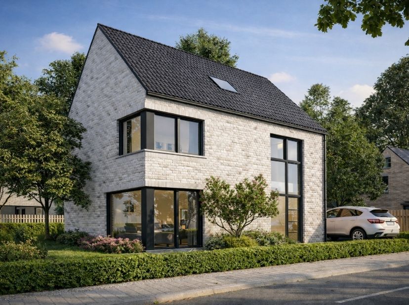 De BEN-woning met DOMOTICA bestaat uit een grote living, keuken, berging, 3 slaapkamers (en ruimte voor dressing of bureau) met laminaatparket, uitger