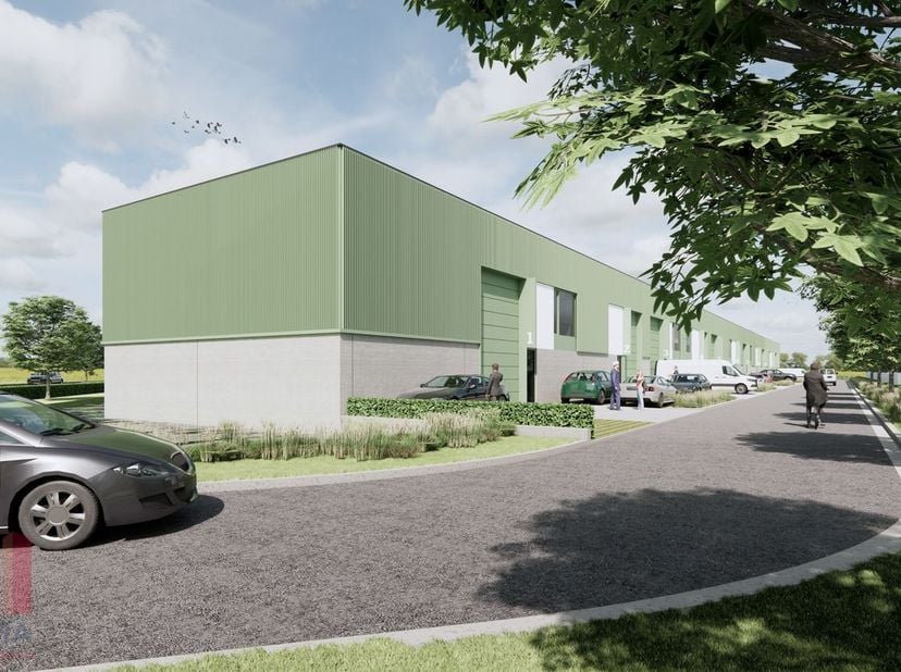 Nieuwbouw KMO-unit te koop met een oppervlakte van 156 m² en 2 privatieve parkeerplaatsen.<br />
De lood maakt deel uit van de nieuwe KMO-ontwikkeling