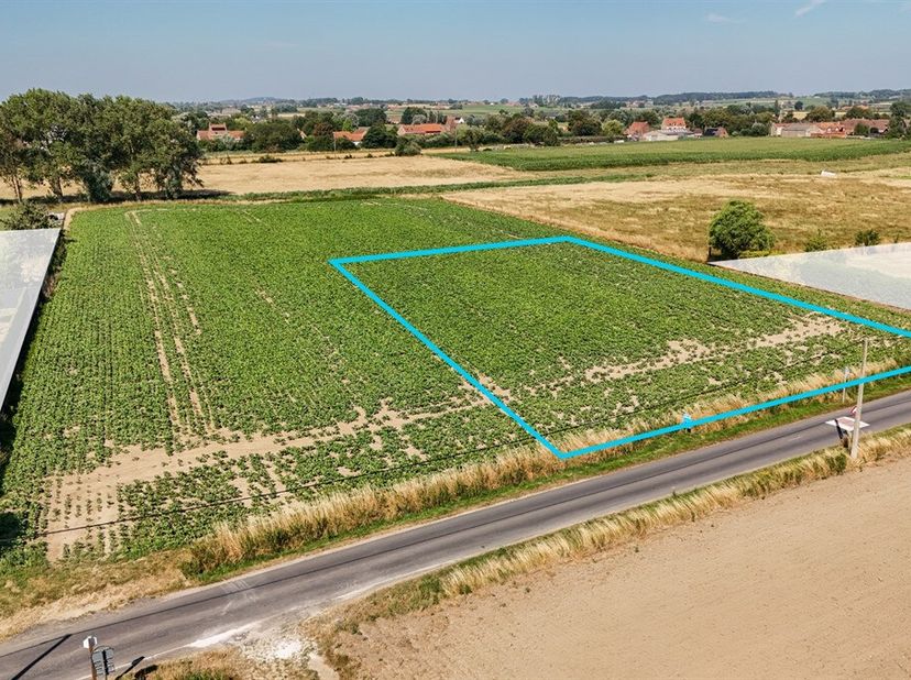 Terrain à bâtir d'environ 2.000 m² situé à HOUTHEM. <br />
D'une largeur d'env. 40m sur une profondeur d'env. 50m, cette parcelle offre un beau potent