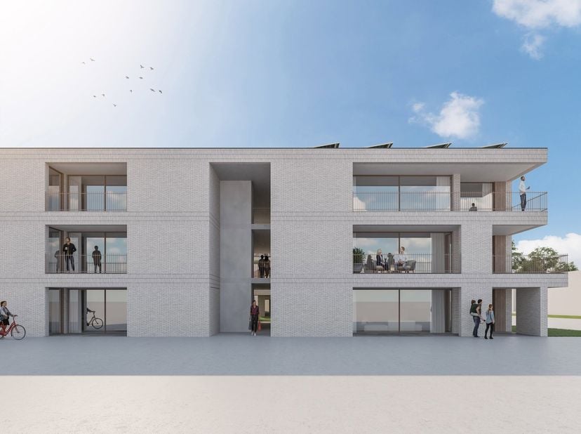 Ruim 2 slaapkamer appartement op het gelijkvloers. Voorzien van een mooie leefruimte met aansluitend terras langs de ochtendzon. Open volledig ingeric