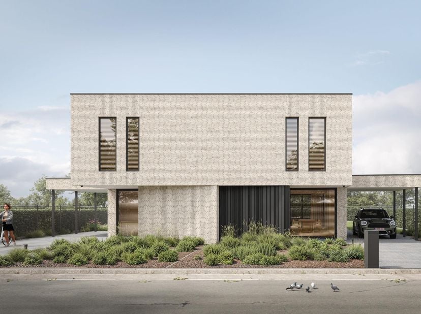 Nieuwbouwproject – Woning 1 (Links) | Halfopen bebouwing te Hees 93, 3920 Lommel<br />
<br />
In de Hees te Lommel bieden wij een moderne halfopen nie