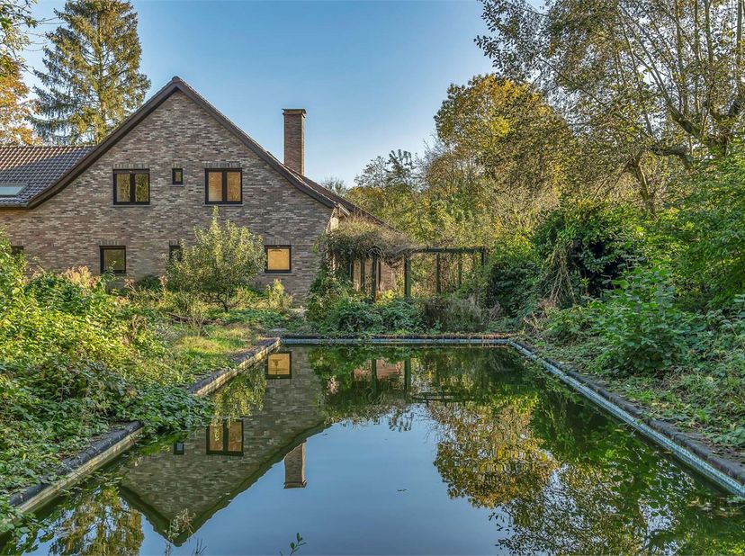 Cette villa, située entre le Lys et le Golfe, se trouve sur un terrain de 5.089 m2 . Le terrain bénéficie d'une orientation sud-ouest, d'une forêt pri
