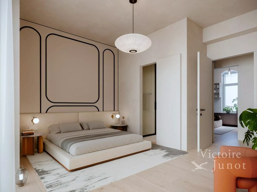 Victoire Junot, vous propose ce magnifique duplex penthouse 3 chambres dans le projet Héritage-Janson, à deux pas de la Place du Châtelain et de lAven