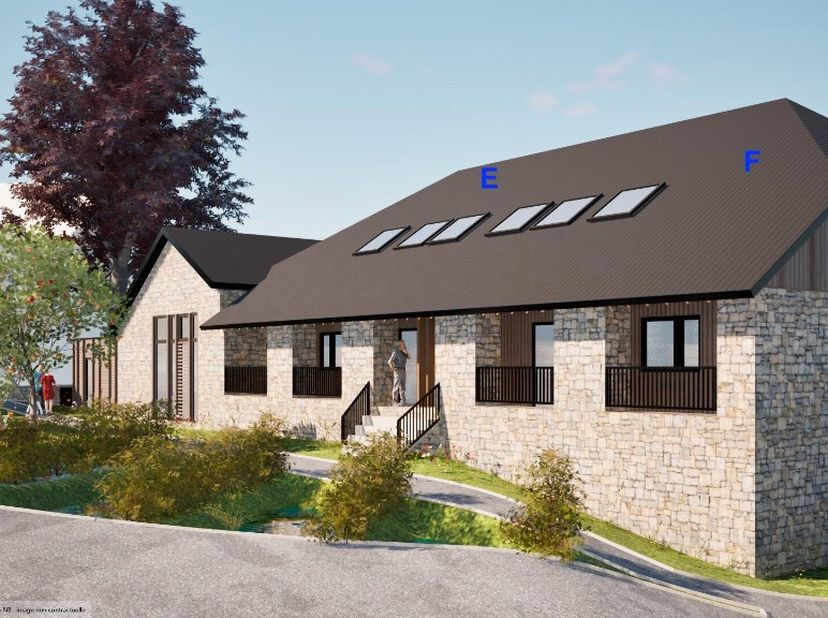 RAEREN Bergstrasse, A - F : Het project ALTE MÜHLE betreft de verbouwing van een landgoed, die in drie fasen wordt uitgevoerd. In de eerste fase wordt