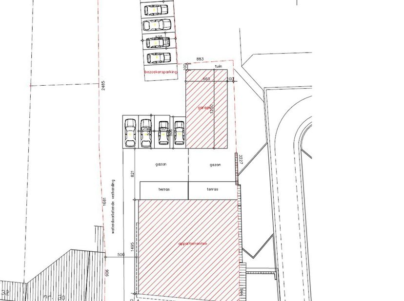 HAALTERT - In de Bruulstraat te Haaltert wordt deze volledig vergunde projectgrond aangeboden, inclusief afbraakvergunning én uitgewerkte architectuur