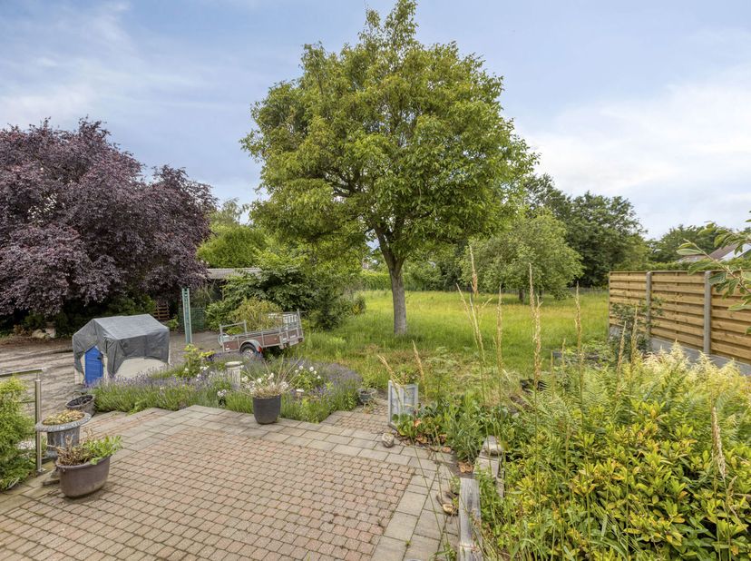 Vrijstaand woonhuis met uitzonderlijk grote tuin gelegen in de dorpskern van het landelijke Geistingen (Kinrooi), waarbij rust en ruimte gecombineerd