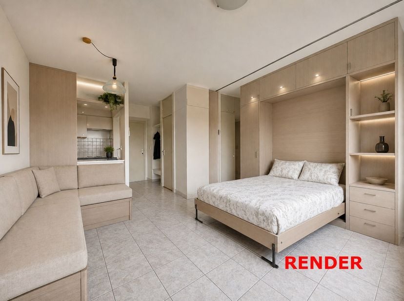 Deze studio is gelegen op de zesde verdieping van het domein Laguna Beach, een uniek privédomein van ruim 6 hectare in Knokke en Heist. Dankzij de uit