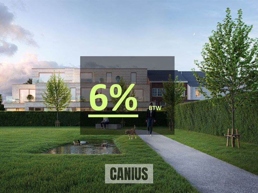 STUDIO - TERRASSE - JARDIN<br />
Sur l'ancien site du magasin de bricolage de la Montenakenweg à Saint-Trond, un nouveau projet résidentiel contempora
