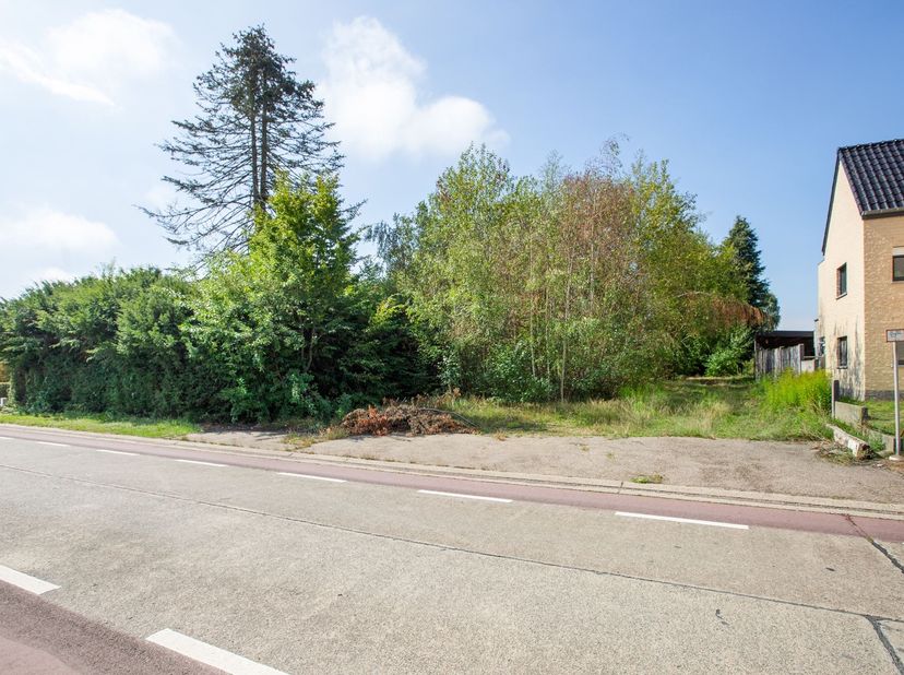 Situé au 169, avenue Saint-Georges à Herk-de-Stad, ce terrain à bâtir spacieux se prête à une construction ouverte ou à deux constructions semi-ouvert