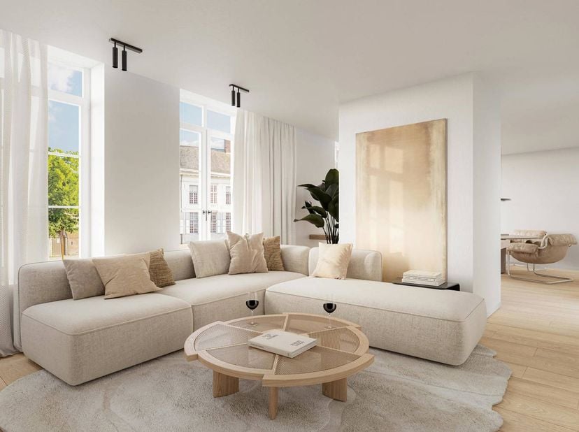 Dit HIGH-END afgewerkte APPARTEMENT met een bruto oppervlakte van 144 m2 beschikt over 2 ruime slaapkamers, 2 ensuite badkamers en een UNIEK ZONNETERR