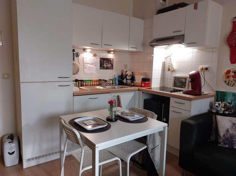 In het erkende woonzorgcentrum Residentie Maalbeek in Grimbergen vind je deze comfortabele assistentieflat op de eerste verdieping. De flat beschikt o