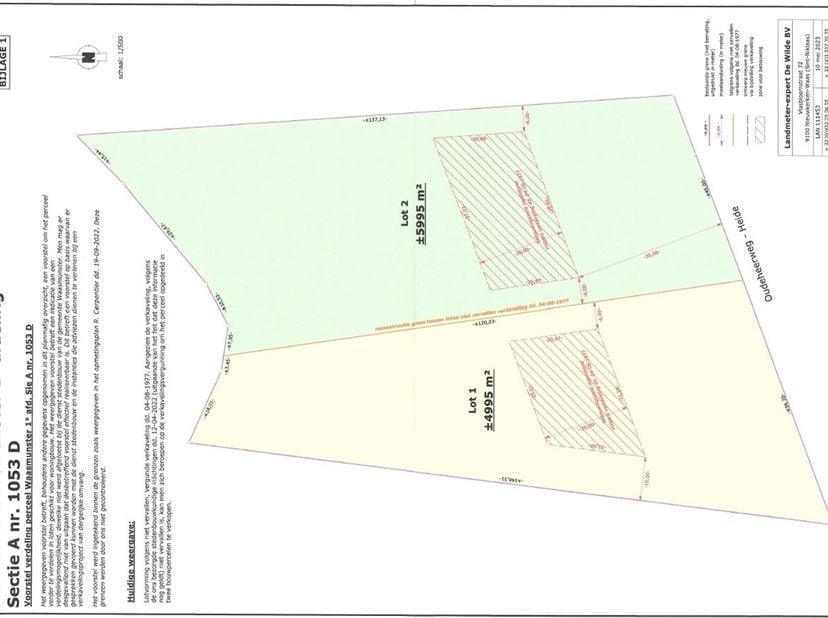 Environnement : Dans le quartier résidentiel recherché d'Oudeheerweg-Heide à Waasmunster, se trouve ce terrain à bâtir exceptionnel d'une superficie t